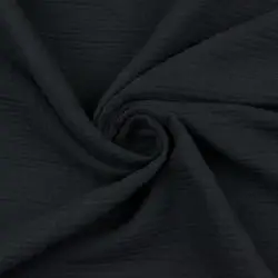 Muślin bawełniany kolor czarny