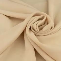 Tkanina crepa kolor ciepły beż